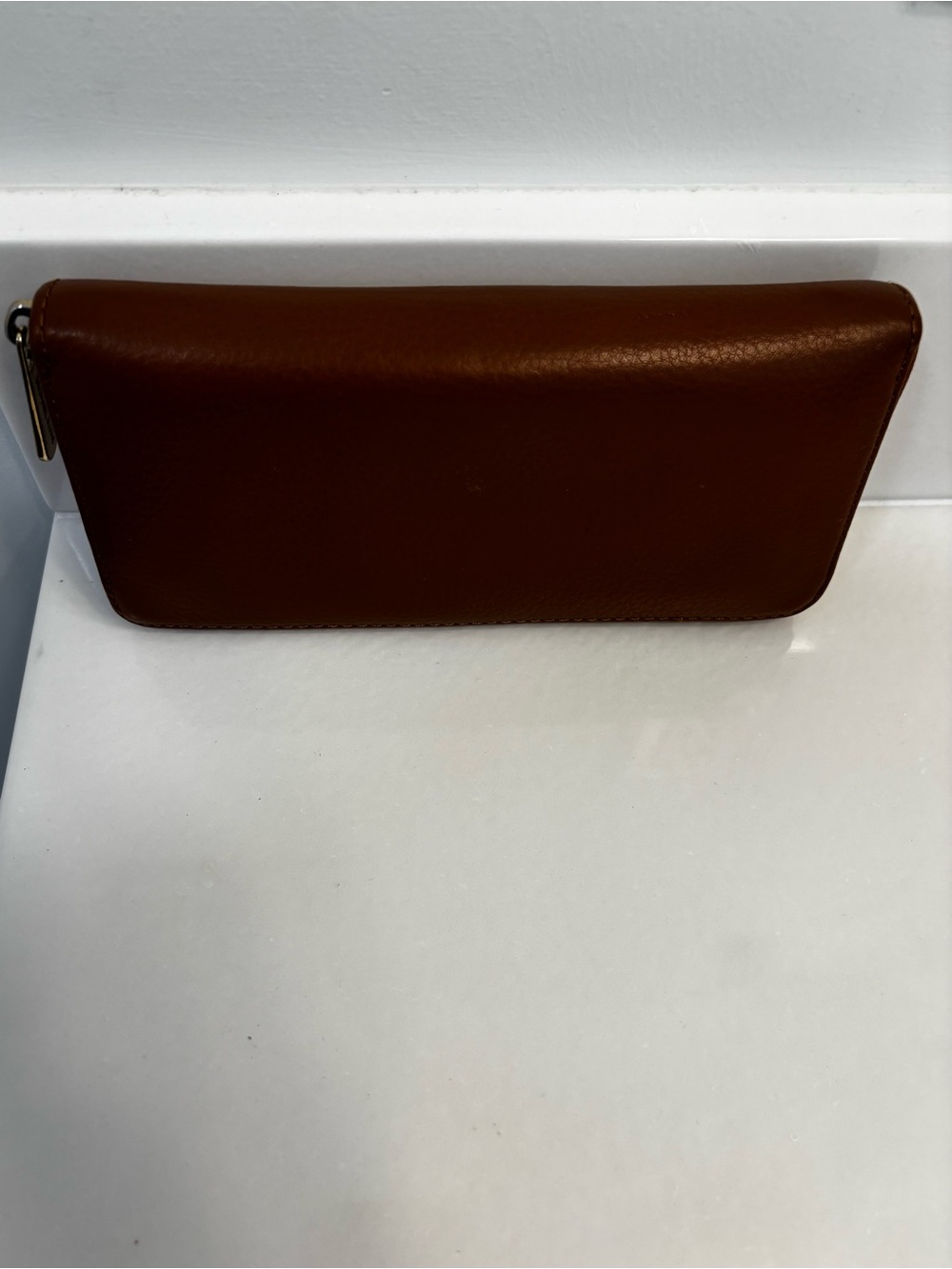 Michael Kors Brown Zip-Around Wallet with Gold Hardware - Picture 5 of 10
